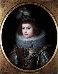 Porträt eines jungen Mädchens vom Hof des Königs von Navarra
